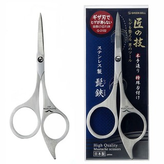 快速發貨+電子發票 日本製 GREEN BELL 匠之技鍛造 G-2102 不鏽鋼 鬢角剪 鬍鬚剪 鬢毛剪