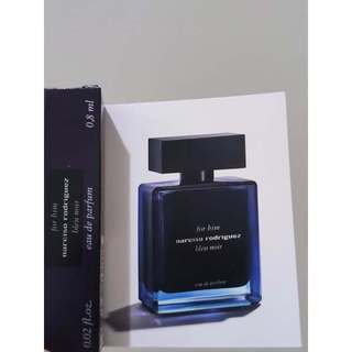 Narciso Rodriguez BLEU NOIR For Him 紳藍男性淡香精 0.8ml