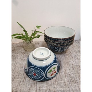 京澤商店~日本 有田燒 古染紋 5入多用碗組