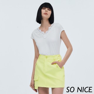 SO NICE【特惠】造型口袋牛仔短裙｜都會時尚女裝【97333009】