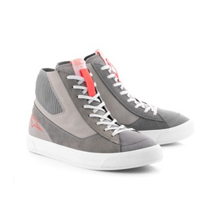 【德國Louis】Alpinestars Stated Shoes摩托車騎士車靴淺灰紅螢光白復古街頭運動鞋 701043