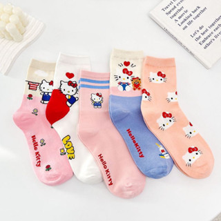 【沁的娃娃屋】❤️現貨秒出❤️Hello Kitty無紙標長襪 中筒襪 保暖襪 造型襪 交換禮物 生日禮物