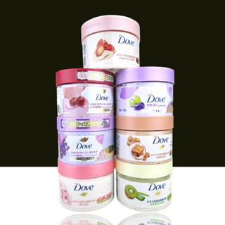 Dove 多芬 去角質身體磨砂膏298g 石榴籽與乳木果 櫻花甜香 冰淇淋去角質 楓糖餅乾 奇異果籽 薰衣草香 櫻桃