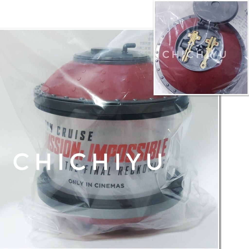 全新未拆現貨 不可能的任務 最終清算 電影發光造型爆米花桶 爆米花桶 威秀