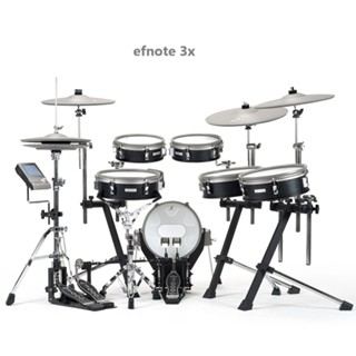 <魔立樂器電子鼓專門>日本美學電子鼓EFNOTE 3X 兼具時尚美型與科技 兩片式光學感應HI-HAT 大滿配 公司貨