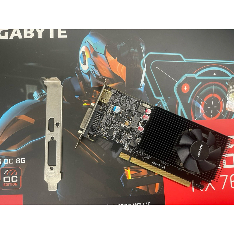 【二手良品】技嘉 GIGABYTE GT1030 2G 顯示卡❗️長短擋板都會附❗️｜小機殼適用｜文書影音遊戲入門款｜