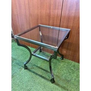 超優惠~庫存新品 工業風 質感玻璃小茶几 展示桌 餐桌 書桌 歐風收納茶几 矮桌 客廳桌 方形茶几A7306【晶選傢俱】