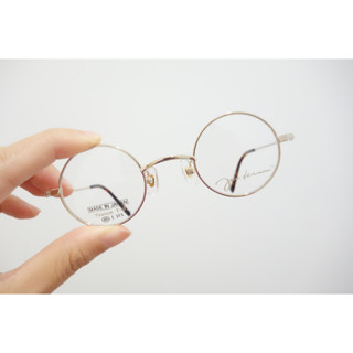 【日日眼鏡】John Lennon 約翰藍儂 鏡框 鏡架 日本製 純鈦金屬 輕 高度數 小臉 復古 圓 1124