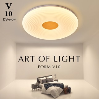 【V10燈飾】免運 奶油吸頂燈 led燈 護眼燈 吸頂燈 兒童房燈臥室燈房間燈書房燈 奶油風 現代創意 三色無極調光調色