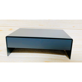 全新品◎MUJI 無印良品＊鋼製螢幕置物架附抽屜/深灰 寬 32 cm◎原價 1390 元