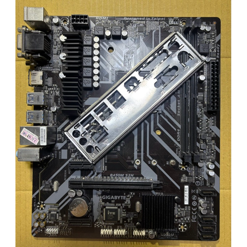 技嘉主機板 B450M S2H支援AMD RYZEN AM4腳位 CPU 二手良品