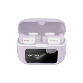 AIWA 愛華 真無線藍芽耳機 AT-H03 EDGE 藍芽5.4 IPX4防水 觸控螢幕 低音強化 定向聲學 順發