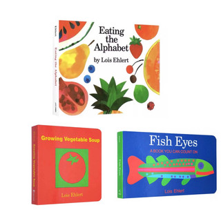 正版硬頁 Lois Ehlert 作品Eating the Alphabet 廖彩杏推薦 Fish Eyes