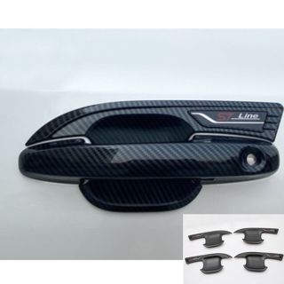 19-25 FOCUS 專用 FORD focus車門防刮 防刮碳纖維飾板 車門門把碳纖飾板 門腕飾板 focus