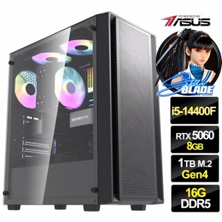 劍星】十核 I5 華碩 D5 超頻3風扇 RTX5060 飇16G 電競 1TB 電腦 主機【APEX 特戰英豪