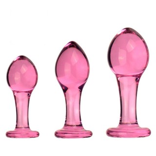 優選精品*小號拉珠女後庭肛塞開髮肛門塞尾巴情趣玩具擴肛器粉紅玻璃自慰器 水晶玻璃 肛塞 肛門塞 玻璃肛塞 水晶肛塞 後庭