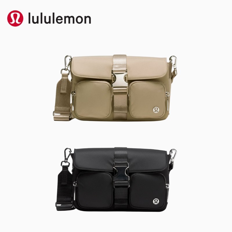 【other more 特選潮流】加拿大運動第一品牌 Lululemon Wunderlust 女士多口袋設計斜背包3L