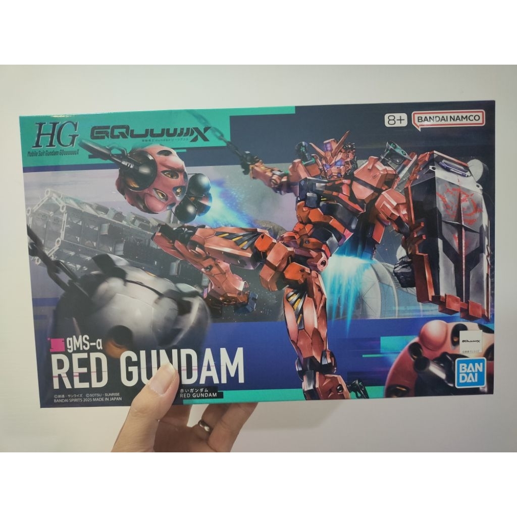 現貨萬代 HG 1/144 GQuuuuuuX gMS-α gqx 紅色鋼彈 紅鋼彈 感應砲 夏亞 吉翁 一年戰爭鐵球