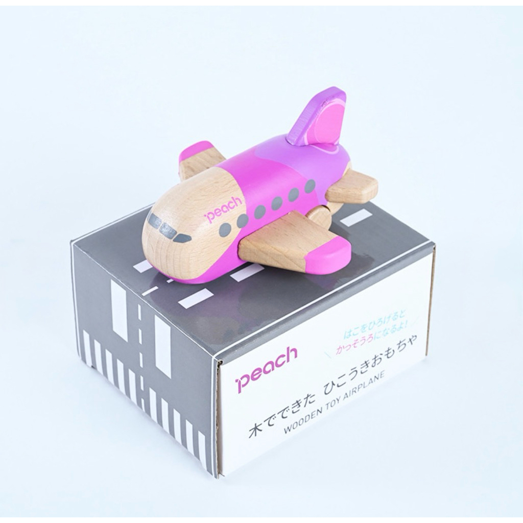 樂桃航空 Peach 原創 木頭 飛機模型 木製飛機玩具 小孩玩具 小飛機 Wooden Airplane Toy