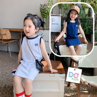 DO Kids童裝 臺灣現貨-韓版運動背心連身裙 女童裝 時尚童裝 夏季新品 兒童 中小童 無袖 上衣 連身裙 裙子