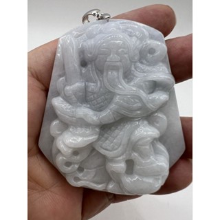 〔附證書〕天然翡翠-玄天上帝吊飾。