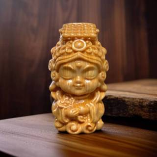 Q版媽祖 天上聖母 實木雕刻 模型神尊 媽祖公仔 廟會模型神尊 模型神像 媽祖神像 媽祖神尊 神明公仔 媽祖木雕 小佛像