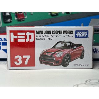 Tomica 37 Mini Cooper John works 多美 迷你 敞篷車 BMW GT 1/64 模型車 紅