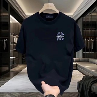 GP&臺灣現貨 短袖上衣 潮牌短袖T恤男夏季新款純棉痞帥寬鬆休閒印花ins半袖百搭上衣