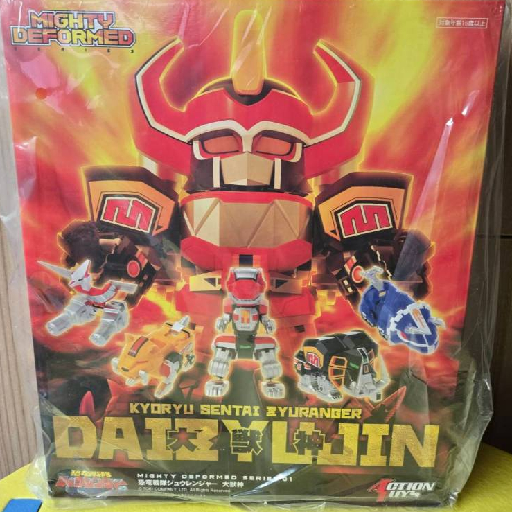 全新 Action Toys MIGHTY DEFORMED 恐龍戰隊 大獸神 金剛戰士 Q版 變形 合體 免組裝