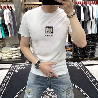 GP&臺灣現貨 短袖男 夏季潮牌字母流行印花短袖男T恤青年韓版修身圓領百搭痞帥上衣潮
