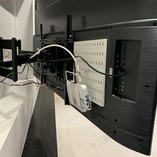 💙臺灣發貨💙無線路由器收納盒壁掛式WiFi洞洞板置物架電視後放貓機頂盒免打孔