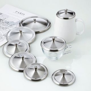 【優品家居】不銹鋼杯蓋 玻璃杯蓋 馬克杯杯蓋 陶瓷杯杯蓋 咖啡杯杯蓋 矽膠杯杯蓋 口杯蓋 量杯蓋 杯子蓋 茶杯蓋 水杯蓋