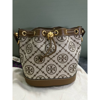 Tory Burch TB棕色小水桶（全新）