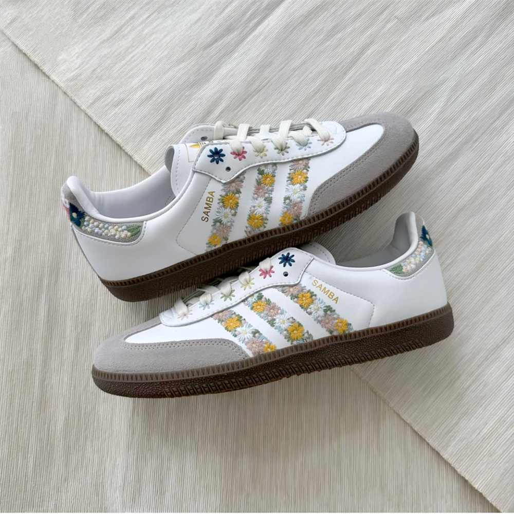 Juice x adidas originals SAMBA OG Flower 花卉 夏日限定 德訓鞋 HQ5155