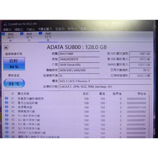 知飾家 二手良品 ADATA 128GB SSD 固態硬碟