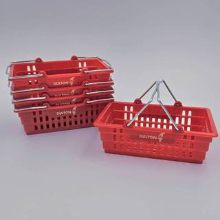DULTON MICRO BASKET 迷你紅色提籃｜購物籃/桌上收納盒/文具盒