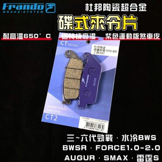 FRANDO｜B8R 來令片 煞車皮 來令 杜邦陶瓷超合金 適用於 三~六代勁戰 水冷BWS FORCE SMAX 歐格