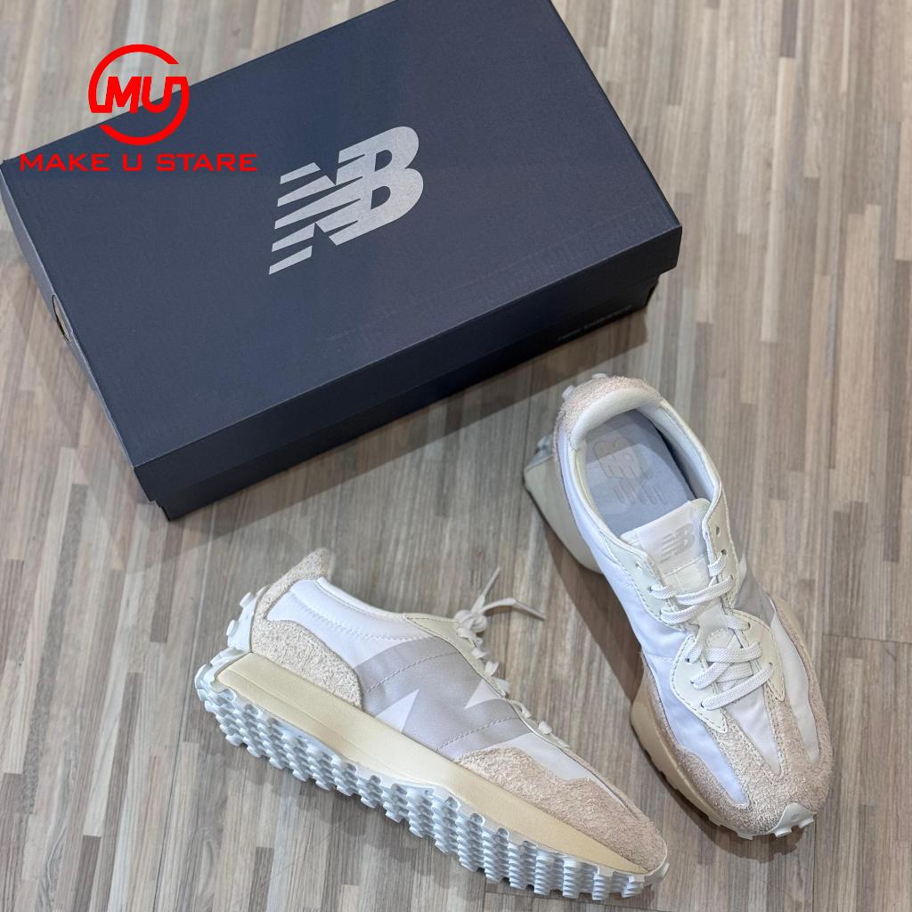 【MUS 沐斯】NEW BALANCE 327 白絲綢 麂皮 米白 牛奶白 WS327SFD IU同款 現貨