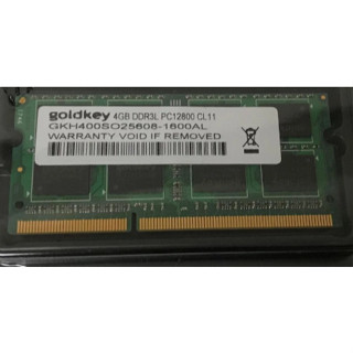 二手良品:goldkey DDR3L 1600 SO-DIMM 4G 記憶體 終身保固