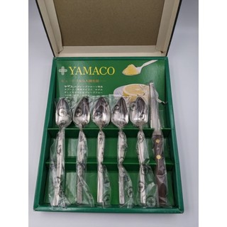 日本製 YAMACO 山崎金屬 不銹鋼 水果湯匙套裝 全新收藏品