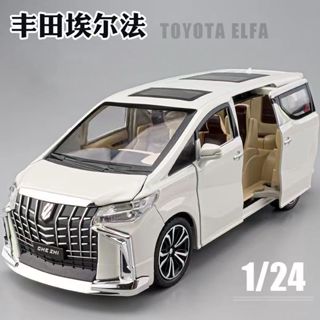 臺現免運🔥汽車模型 埃爾法車模 兒童玩具車 燈光音樂 可開門汽車 汽車模型 六開門 慣性模擬商務車阿爾法 聲光玩具車