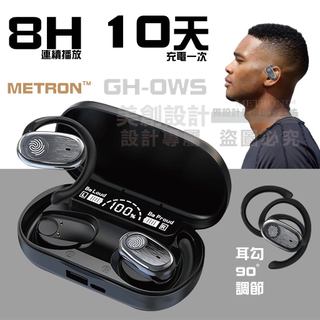 METRON全新黑科技 GH-OWS BT5.49 藍牙耳機 雲感佩戴 耳掛式 高畫質麥克風 調節角度貼合耳型 保証舒適久