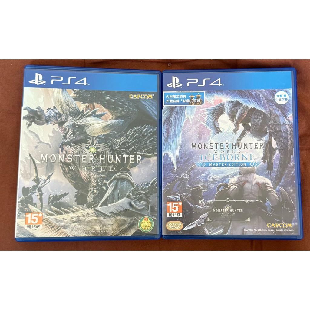 PS4 魔物獵人 世界 冰原 魔物獵人 Iceborne MHW IB PS4 魔物獵人 世界 MHW 中文版 中古品