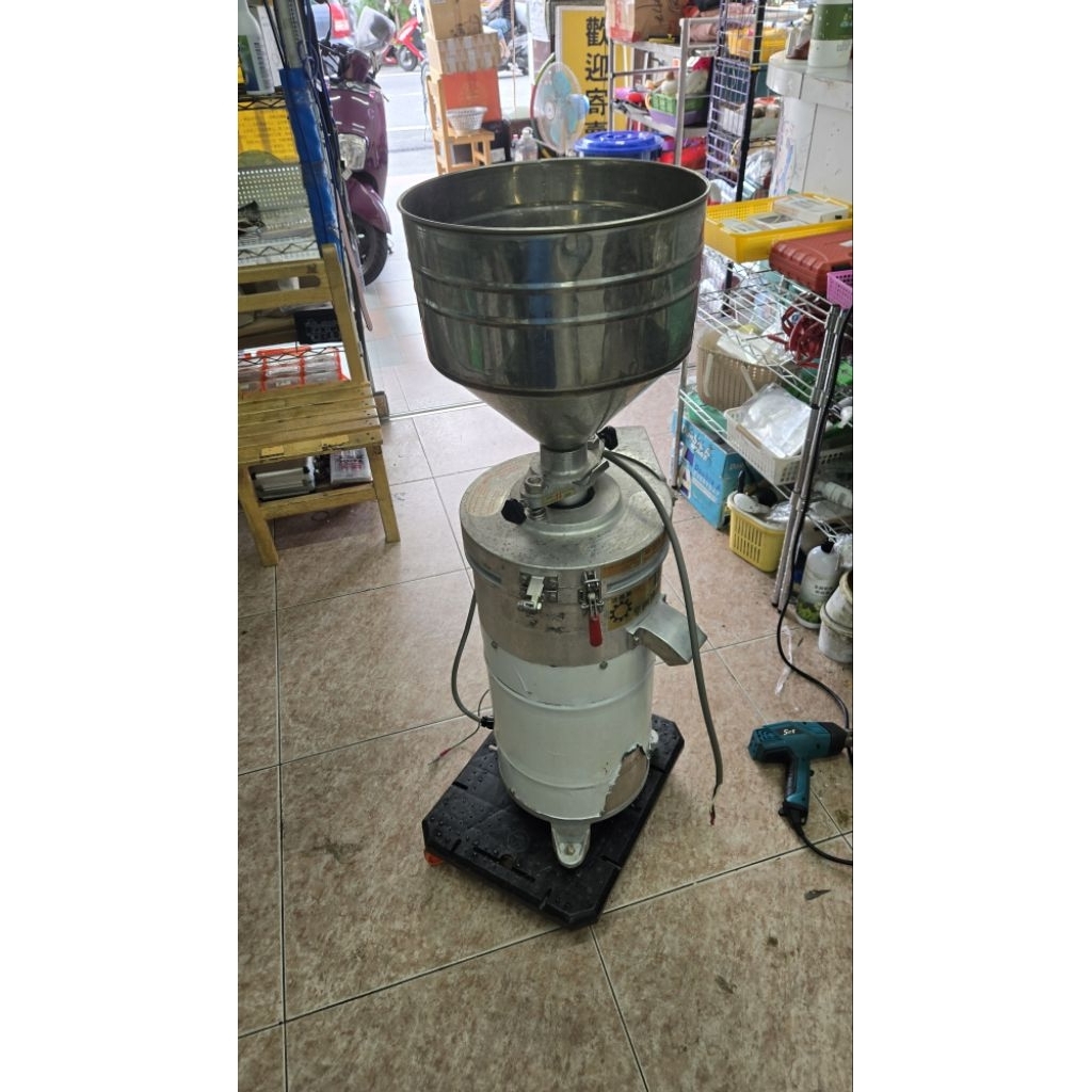 明興牌 MH-280高速磨豆分渣機(磨豆機)，有多附一組全新磨石，二手良品