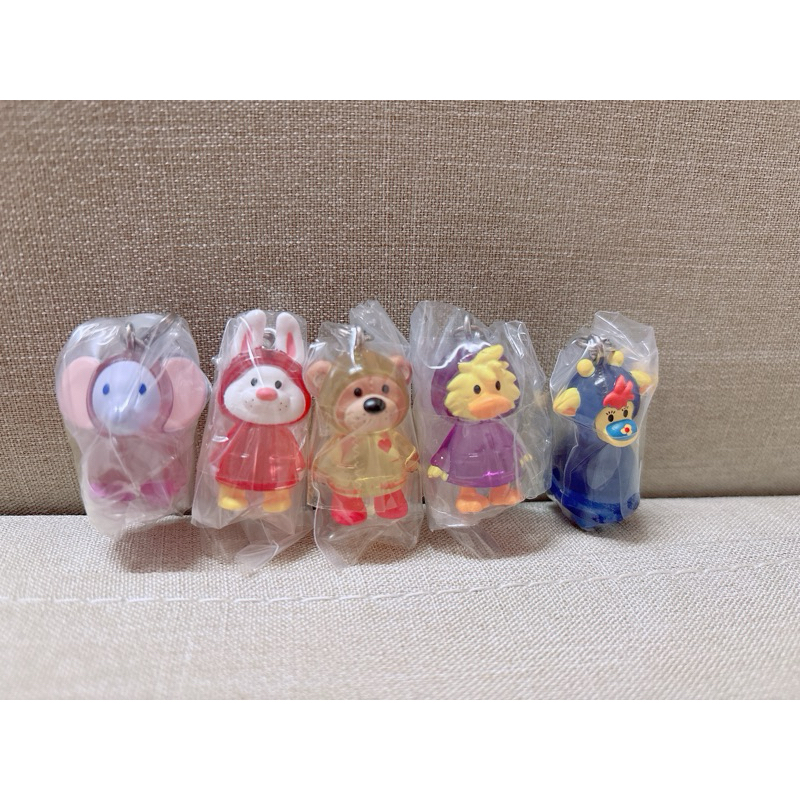 稀有品 Suzy’s Zoo 梨花熊角色人物吊飾 公仔扭蛋 威奇鴨 布夫熊 路菈兔 佩茲長頸鹿 泰迪熊 附蛋殼紙