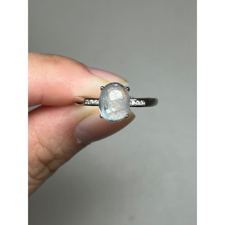 水晶戒指 海藍寶戒指💍 可調戒圍