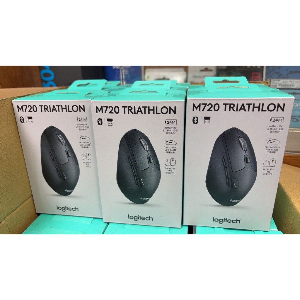 新莊 內湖 含稅價800元【Logitech 羅技】M720 Triathlon多工無線滑鼠 台灣公司貨