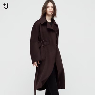 全新Uniqlo +J Jillsander咖S聯名款喀什米爾羊毛混紡大衣 Cashmere
