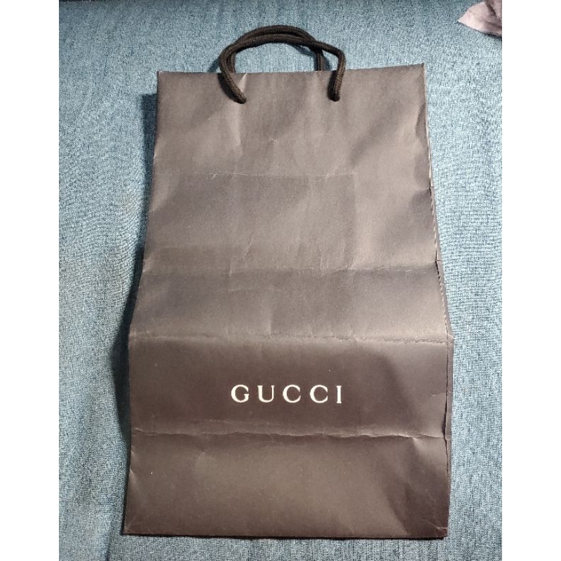 GUCCI原廠紙袋。38X23CM。