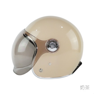華泰 安全帽 K-803P 奶茶 復古帽 泡泡鏡 小可愛 半罩 全拆洗 安全帽